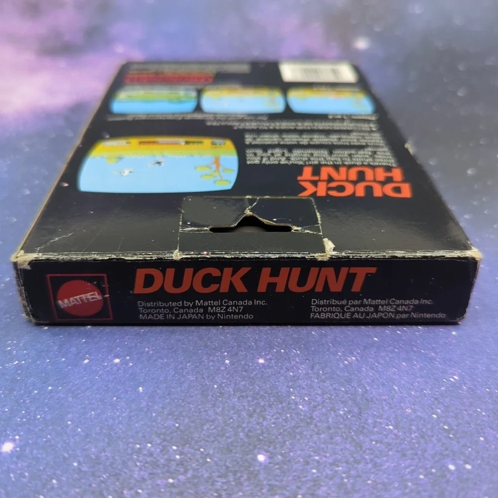 Duck Hunt (Nintendo NES 1985) MATTEL Hangtab Variant 5-Screw CIB COMPLETE Tested